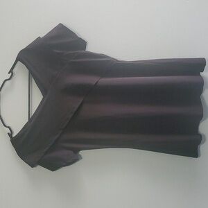 Lily by Firmiana top women’s size medium black blouse 5% spandex 95% polyester